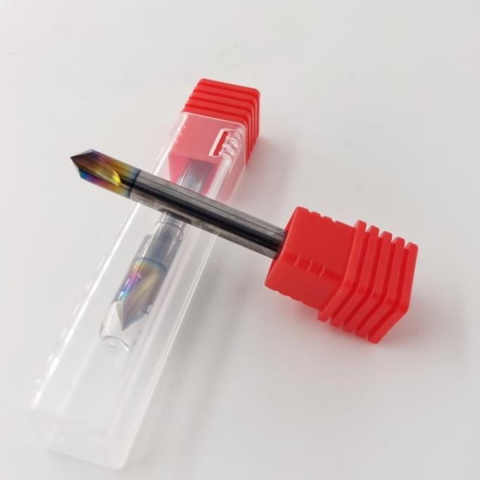 Color coated chamfer cutter with 90° tip angle