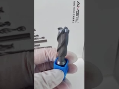 Custom 4-Flute Relief End Mill for High-Efficiency Machining of 62HRC Hardened Steel